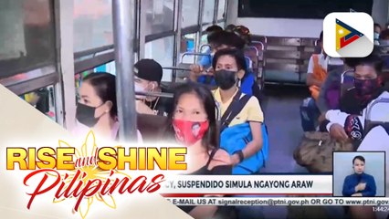 "No vax, no ride" policy, suspendido simula ngayong araw