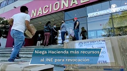 Hacienda no otorgará más recursos para revocación de mandato, informa el INE