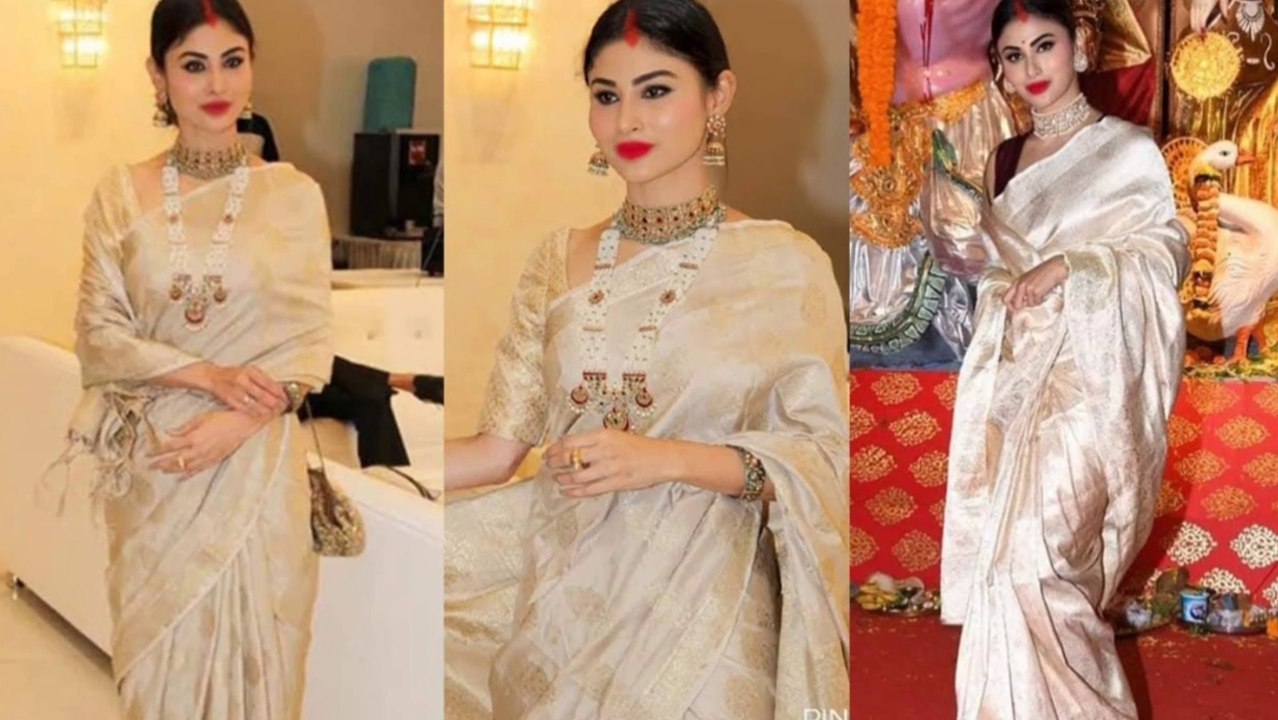 Mouni Roy's First Look in Sindoor firs time after Marriage with hubby Suraj Nambiar