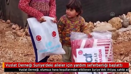 Vuslat Derneği Suriye'deki aileler için yardım seferberliği başlattı