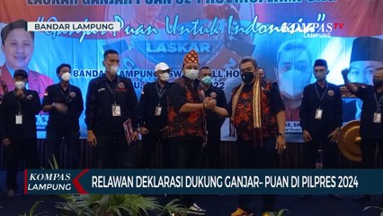 Relawan Deklarasi Dukung GanjarPuan di Pilpres 2024
