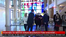 İmamoğlu ile ABD'nin Ankara Büyükelçisi Flake arasındaki İngilizce sohbet sosyal medyada gündem oldu