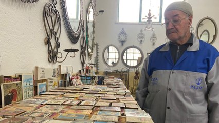 62 yıldır kibrit kutusu biriktiriyor