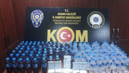 Adana’da sahte içki operasyonu