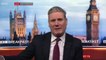 BBC Breakfast - Labour leader Sir Keir Starmer MP says the PM and others have insulted the intelligence of the British people by trying to "cover up" parties at Downing St during lockdown in 2020 (source: Twitter - @BBCBreakfast)