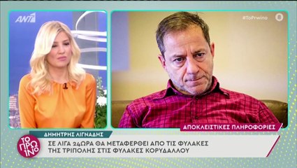 Δημήτρης Λιγνάδης: Από τις φυλακές Τρίπολης στις φυλακές Κορυδαλλού - Ξεκινά η δίκη
