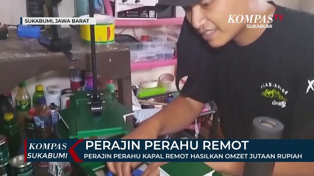 Perajin Perahu Kapal Remot Hasilkan Omzet Jutaan Rupiah
