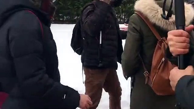 TBMM önündeki 'Öğretmenlik Meslek Kanunu' protestosunu görüntülemek isteyen gazetecilere polis müdahalesi