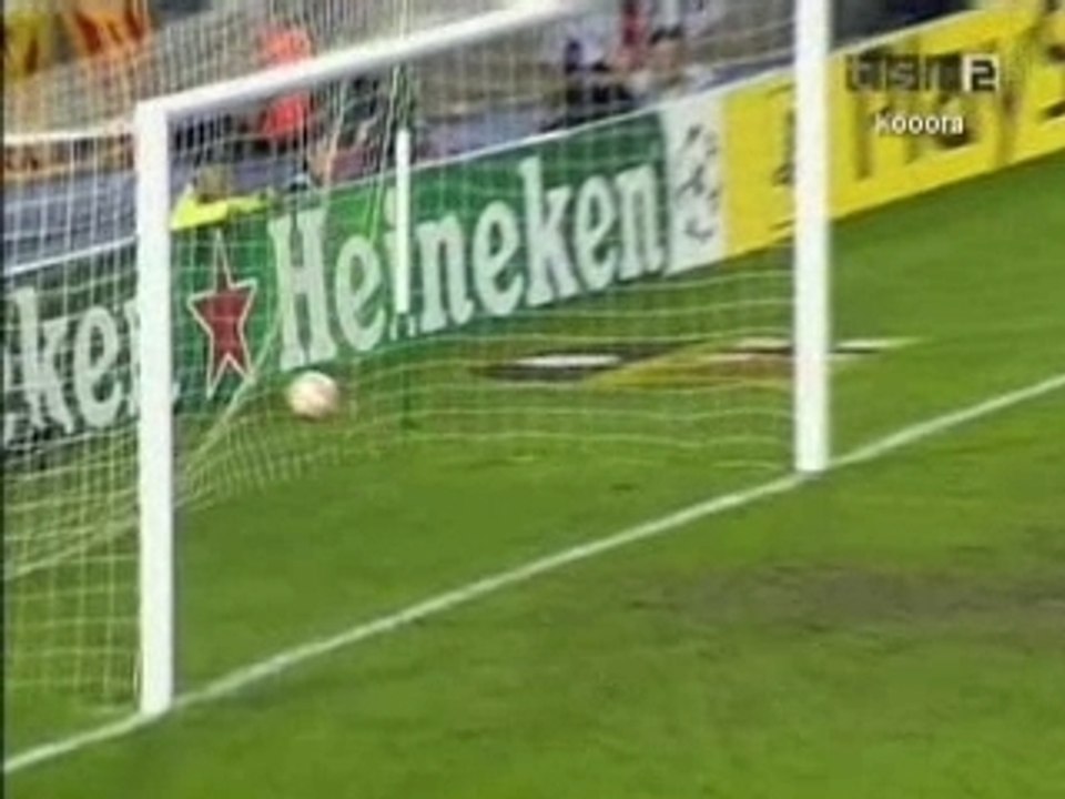 Eto'o 3rd goal v Panathanikos