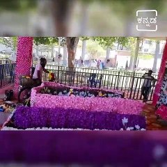 Late PunithRajkumar Fan throught Cycling 3350 Kms  from Himalaya to Kanteerava Studio Reached to See Appu Samadi