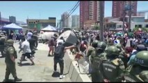 Airada protesta de ciudadanos chilenos contra la inmigración irregular