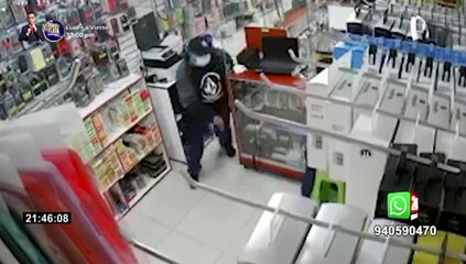 Chincha: delincuente golpea a vendedora y roba celulares de alta gama