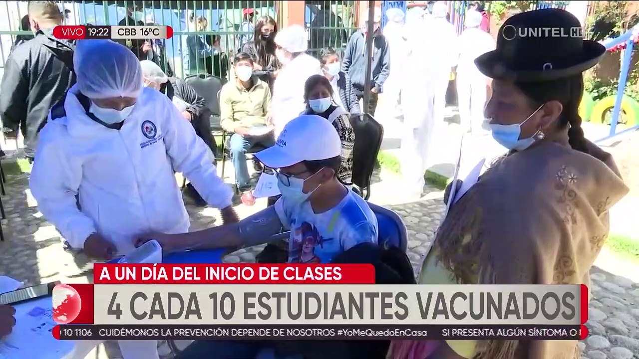 Inicio de clases inicia con menos del 50% de niños vacunados en Bolivia, según Ministerio de Salud