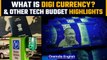 Digital Rupee, crypto, NFT, 5G |'Future tech' Budget 2022 explained | Oneindia News