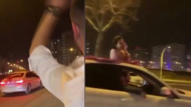 Düğün konvoyundaki cipten rast gele ateş açtı