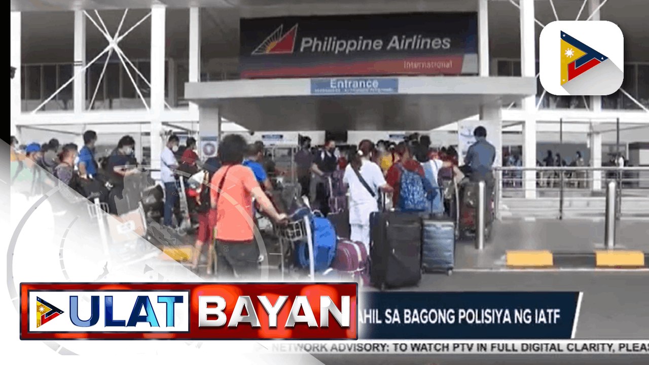 IATF: Mga fully vaccinated na pasahero, ‘di na required mag-quarantine simula ngayong araw; Mga ‘di bakunado, required pa ring manatili sa quarantine facility kahit may negative RT-PCR result