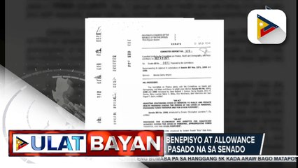 Panukalang batas para sa benepisyo at allowance ng healthcare workers, pasado na sa Senado