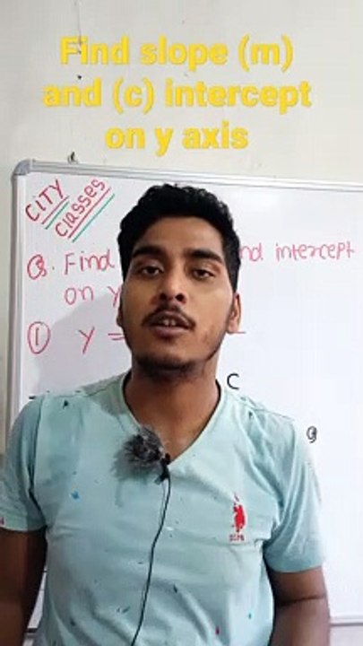 Find slope and 'C' | find slope and 'C' in Hindi | find slope and 'C'mathematical tool #cityclasses