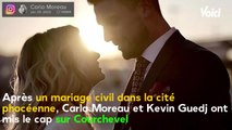 VOICI : Carla Moreau et Kevin Guedj : cette grande star de l'humour présente à leur mariage