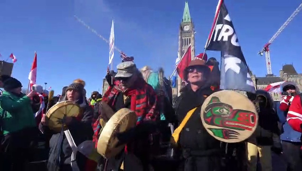 Camioneros canadienses contra Trudeau
