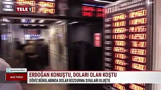 TELE 1 yerinden görüntüledi! Vatandaş döviz bürolarına akın etti