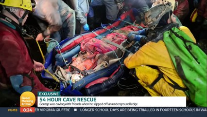 Скачать видео: Good Morning Britain - Caver Trapped For 54 Hours Underground In UK's Deepest Cave System Shares Harrowing Experience (Source: YouTube - Good Morning Britain)