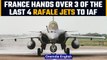 France hands over 3 Rafale fighter jets with India-specific enhancements to IAF | Oneindia News