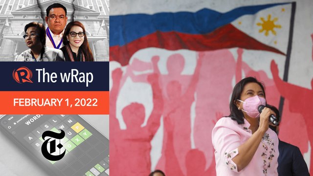 Ex-military chiefs, gov’t officials choose Robredo as presidential bet | Evening wRap