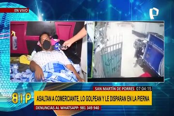 SMP: disparan a comerciante para robarle S/13 mil que había retirado de banco