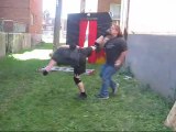 Grudge Match - Swede Savard VS Agent Exile - CHW Backyard Wrestling