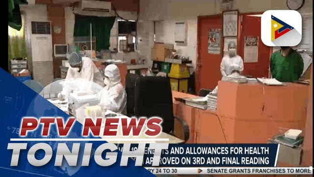COVID-19 Benefits and Allowances for Health Workers Act of 2021 approved on 3rd and final reading | via Eunice Samonte