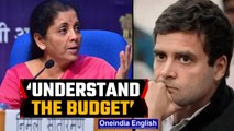 Finance Minister slams Rahul Gandhi for ‘Zero-Sum Budget’ comment | OneIndia News