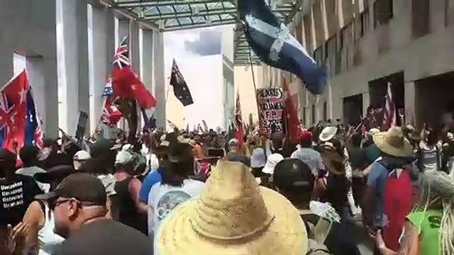 Protestos na Austrália contra restrições de combate à pandemia
