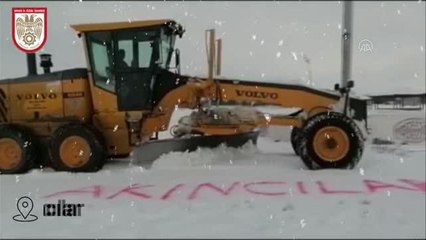 Karla mücadele ekipleri için klip hazırlandı