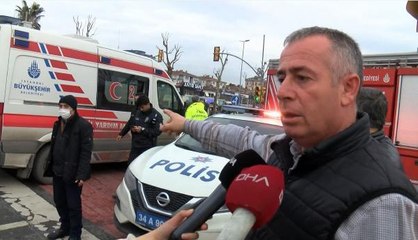 MALTEPE SAHİL YOLU'NDA KONTROLDEN ÇIKAN OTOMOBİL TAKLA ATTI