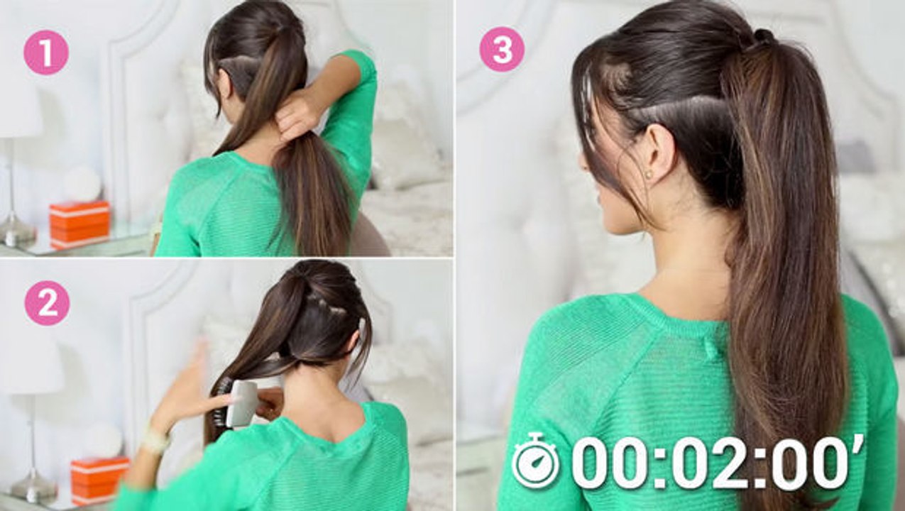 Wie kann man seinen Pferdeschwanz in weniger als zwei Minuten verlängern?