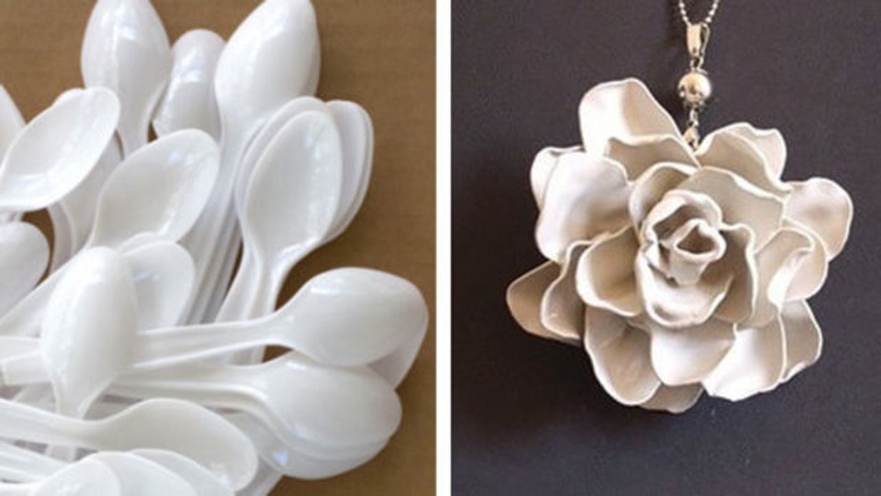 Erstaunlich, was man mit einfachen Plastiklöffeln machen kann!