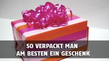 Das ist die beste Weise, ein Geschenk zu verpacken. Diese Technik ist einfach und schnell.