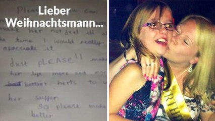 Rührender Brief eines Mädchens an den Weihnachtsmann.