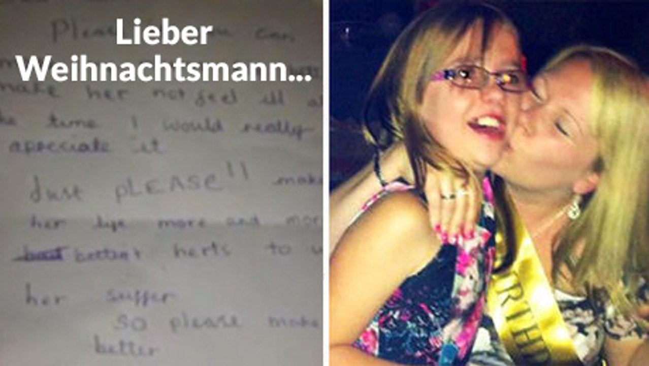 Rührender Brief eines Mädchens an den Weihnachtsmann.