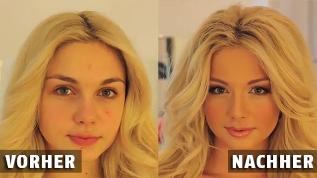 Gelungene Veränderungen durch gekonntes Schminken... mit verblüffendend Ergebnissen!