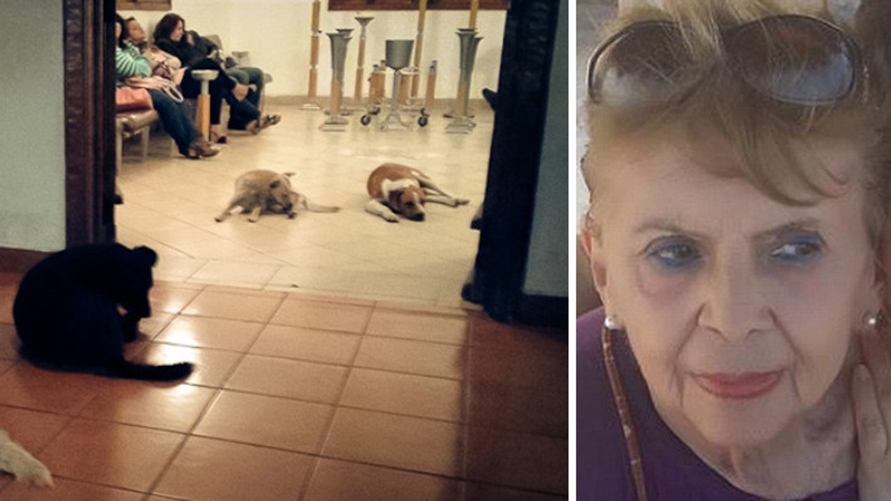 Außergewöhnliche Gäste bei der Trauerfeier einer außergewöhnlichen alten Dame.