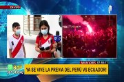 Banderazo en Miraflores: hinchas alentaron a jugadores previo al Perú vs. Ecuador