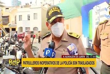 En abandono: Patrulleros inoperativos y en desuso fueron trasladados a almacén de Lurín