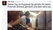 Sie twitterte live die hässliche Trennung eines Pärchens aus einem Flugzeug und bringt damit Tausende Twitternutzer zum Lachen.