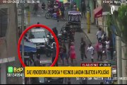 El Agustino: vecinos atacan a la policía para evitar detención de vendedora de droga