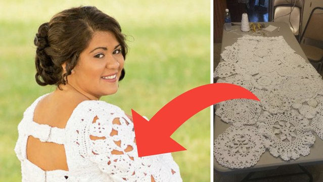 Diese Frau hat monatelang an ihrem Hochzeitskleid gehäkelt. Das Ergebnis ist bezaubernd!