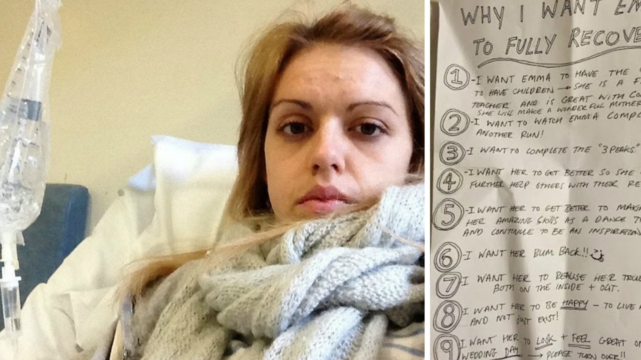 Sie bekommt im Krankenhaus, wo ihre Magersuch behandelt wird, den schönsten Liebesbrief der Welt
