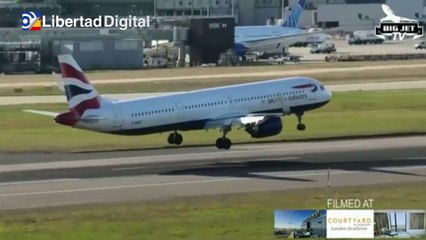 Un piloto salva en el último momento de la catástrofe a un avión en Londres