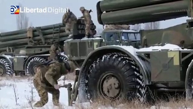 El ejército ucraniano realiza maniobras militares cerca de Rusia